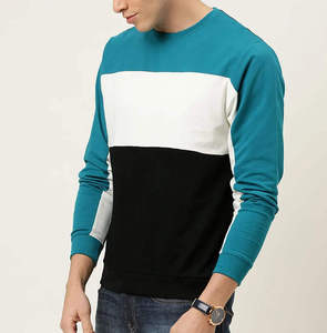 เสื้อสเวตเชิ้ตคอกลมสีเขียวเข้มสำหรับผู้ชาย ทรงปกติ ถักแบบลำลอง แขนยาว สีพื้น ใส่ได้ในฤดูใบไม้ร่วง - Product Image 5