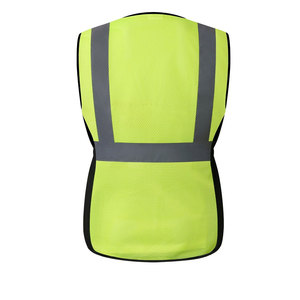 Fabricante de Chalecos de Seguridad Personalizados al por Mayor OEM, Proveedor de Marca Privada, Producción en Masa, Tela de Neón Transpirable de 120GSM - Product Image 5
