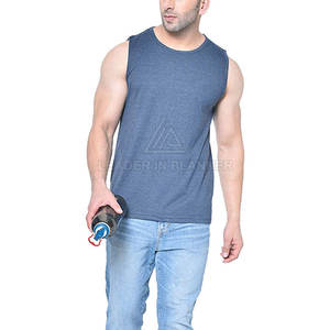 Créez votre propre logo sur des t-shirts sans manches en coton, design personnalisé, streetwear, t-shirts sans manches - Product Image 5