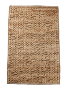Alfombra de yute tejida a mano de 6 pies x 4 pies, gruesa, ecológica, moderna, antimicrobiana, resistente a la suciedad, apta para mascotas, antideslizante. - Product Image 1