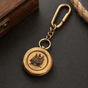 Premium Brass Key <b>Chain</b> Handmade Metal Keyring Decorative Vintage Key Holder Gift Accessory Custom Brass Keychain - Product Image 4