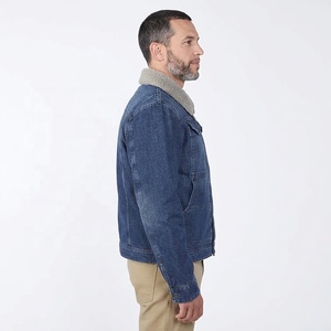 Veste en jean pour homme de qualité supérieure, respirante et à séchage rapide, taille personnalisée, fabriquée en 100% coton - Product Image 2
