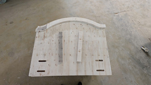 Customized CNC Cut Plywood <b>Sofa</b> <b>Bed</b> with PU Leather and Wood Legs Industrial Design for Living Room - Product Image 4