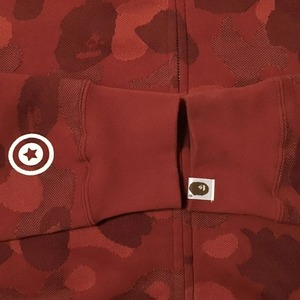 Sudadera con capucha extragrande con cremallera Red Skulls para hombre, estilo urbano, de poliéster tejido de 370 g, para otoño - Product Image 4