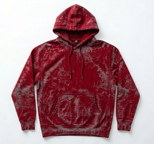 Sweat-shirt à capuche ample et épais 450g, couleur unie, coupe décontractée, style Cleanfit, pour automne et hiver, effet délavé. - Product Image 2