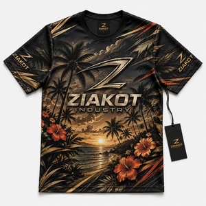 เสื้อยืดคอกลมแขนสั้นซับเหงื่อสำหรับผู้ชาย ZIAKOT แบบสั่งทำพิเศษ ทรงแอธเลติก ผลิตจากโพลีเอสเตอร์ 100% - Product Image 4