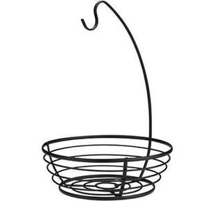 Panier de rangement multifonctionnel en métal à un seul niveau pour fruits et légumes, support de cuisine pour bananes, écologique et économique - Product Image 1