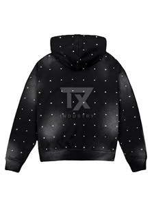 2026 Custom <b>Rhinestone</b> Hoodie Manufacturer Customized Wholesale New Arrival Best Selling Thermal Men <b>Rhinestone</b> <b>hoodies</b> - Product Image 5
