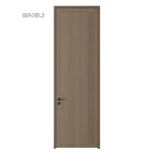 सरल डिजाइन श्रृंखला घर के लिए अनुकूलित आधुनिक फ्लश पुश बेडरूम दरवाजा