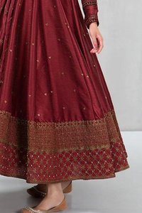 Robes de luxe fantaisie en dentelle pour femmes pakistanaises/indiennes, décontractées, longues, coupe trapèze, 100% coton, autres robes pour femmes - Product Image 6