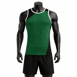 Conjunto de Uniforme Deportivo de Primera Calidad OEM para Hombre, Camiseta Deportiva sin Mangas con Pantalones Cortos Transpirables, Precio de Fábrica al por Mayor - Product Image 1