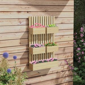 Grand support de plantes d'extérieur pour jardin/balcon, pot de fleurs galvanisé, jardinière verticale, matériaux en plastique et céramique - Product Image 1