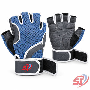 Custom Unisex Secure <b>Fingerless</b> Wrist Weightlifting <b>Gloves</b> Touchscreen Compatible Quick Drying Adjustable Wrist Strap <b>Gloves</b> - Product Image 1