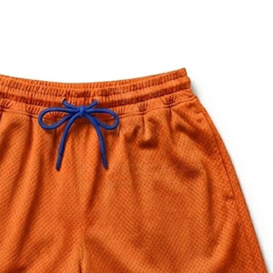Shorts de basketball mi-taille en tricot, couleur unie, décontractés, respirants, séchage rapide, 100% coton, service OEM pour uniformes d'équipe - Product Image 6