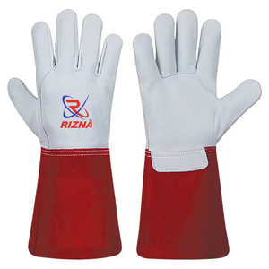 Guantes de soldadura industriales TIG MIG de cuero vacuno de alta calidad, resistentes al calor. - Product Image 1
