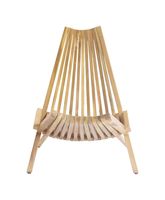 Chaise pliante moderne et durable Tamara en teck massif finition naturelle pour usage extérieur, villa, parc, cour, couleur personnalisable
