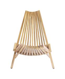 เก้าอี้พับทามาร่า โมเดิร์น ทำจากไม้สักแท้ พร้อมการตกแต่งแบบธรรมชาติ สำหรับใช้งานกลางแจ้งในวิลล่า สวนสาธารณะ และลานบ้าน - Product Image 2