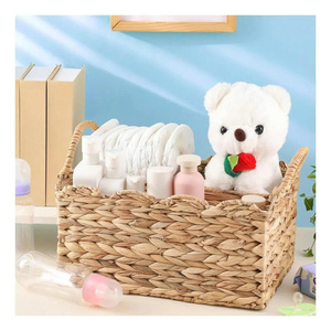 Eco Friendly Woven Kid Caddy <b>Basket</b> for Nursery Storage Toy Organization and Baby Essentials Storage Solution OEM ODM Wholesale - Product Image 2