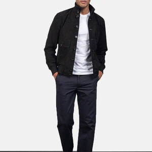 Easy Fitted <b>Men</b> <b>Suede</b> Bomber <b>Jacket</b> Ideal Blend Of Comfort And Fashion Best <b>Men</b> <b>Suede</b> <b>Jacket</b> Wil Wool Inner - Product Image 1