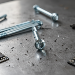 Vis à tête hexagonale métrique en acier au carbone zingué à haute résistance classe 4.8 et 6.8, filetage partiel, M6-M12, marque PDC, modèle 13 - Product Image 1