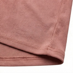 <b>Women's</b> 2 Piece Knitted Solid Color Short Sleeve T Shirt and Above Knee Shorts <b>Set</b> Crew Neck Loose Fit Casual Wear Spring Summer - Product Image 6