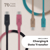 Cable de Carga Rápida Tipo-C de 60W, Nuevo Estilo 2026, Conductor de Cobre Estañado, Revestimiento de PVC Trenzado, 1M, RoHS/FCC/iOS, para Computadora