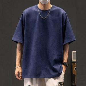 Nouvel Arrivage T-shirt Homme en Coton Uni à Manches Longues Coupe Ample Épaules Tombantes Grammage Lourd Écologique Séchage Rapide Haute Qualité - Product Image 4