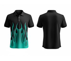 Breathable Full Sublimation Polo Shirt with Custom Logo Printing Lightweight for Men Women Youth Quick-Dry Dry-Fit Active Polo - Product Image 4