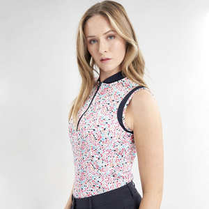 Camiseta de streetwear personalizada, lisa, de peso pesado, oversize, de manga larga, a rayas, desgastada, con lavado ácido, tipo polo, para mujer - Product Image 3