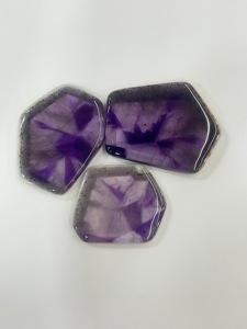 Ametista Natural Trapiche Star en Cabujón, Grado AA, Lote de 10 Piezas, 132g, Gema Suelta al por Mayor para Fabricación de Joyas, China - Product Image 2
