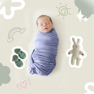 Couverture d'emmaillotage pour nouveau-né en coton doux ou en coton de bambou, enveloppement doux pour bébé - Product Image 2