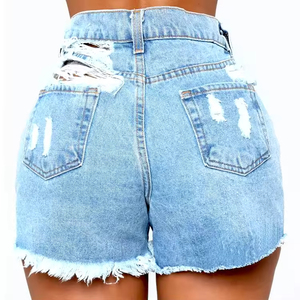 Shorts de Mezclilla Formales para Mujer, Transpirables, de Alta Calidad, Corte Recto, Bolsillos Laterales, Estilo Veraniego, de Secado Rápido, Más Vendidos - Product Image 2