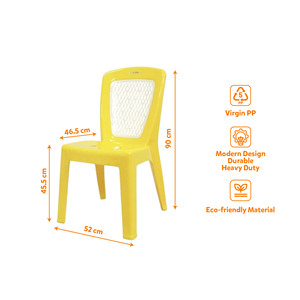 PP Outdoor Plastic Modern Garden Chair Multi Color Full Color <b>Printed</b> <b>Extra</b> <b>Large</b> Backrest Heavy Duty Lightweight Durable - Product Image 2