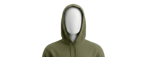 Sudadera con Capucha Verde Oliva para Hombre, Corte Regular, Tejido de Algodón, Informal, con Bolsillo Delantero, para Otoño - Product Image 4