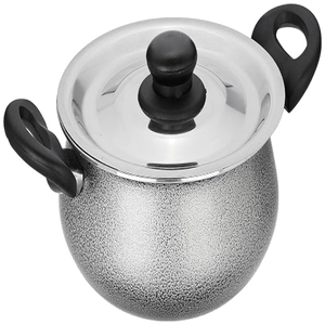 Casseroles modernes en acier inoxydable, revêtement antiadhésif, couvercle en verre trempé, passe au lave-vaisselle, diamètre 24 cm, durables, élégantes, adaptées aux aliments - Product Image 1