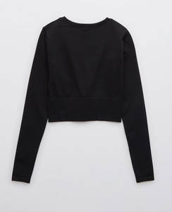 Hauts pour femmes hauts sexy pour femmes chemises col montant solide bambou haut court chemises doux et respirant bambou Viscose Jersey - Product Image 3