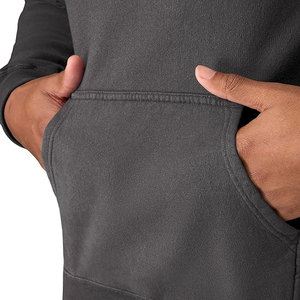 Sweat à capuche personnalisé pour homme, gris anthracite, en molleton de coton, style streetwear, uni, vêtements de sport, exportation premium directe d'usine de Sialkot - Product Image 6