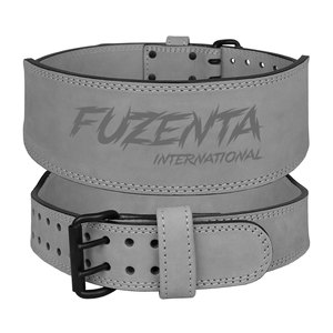 Cinturón de Gimnasio Unisex de Alta Calidad en Cuero Gamuza Verde Oliva con Logotipo Personalizado en Relieve, Equipo de Seguridad para Levantamiento de Pesas y Fitness - Product Image 5