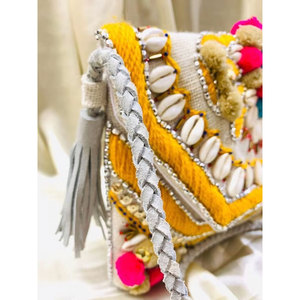Vintage Banjara Clutch Bag Purse Boho Ethnic Tribal Gypsy Embroidered Handmade <b>Handbag</b> Traditional Festival Fashion Shoulder - Product Image 6
