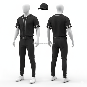 Uniforme de baseball léger 2026 personnalisé, imprimé numériquement, maille respirante, 100 % polyester, maillot et pantalon, col en V, unisexe, adulte, haute qualité - Product Image 1