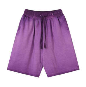 Shorts de sport décontractés unisexe en coton 100 % anti-plis à taille élastique avec logo personnalisé – Collection été 2026 - Product Image 4