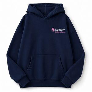 Sudadera con Capucha para Mujer Somofy Enterprises, 100% Algodón, Tejido de Felpa, Ecológica, Logotipo Bordado en la Parte Delantera, Color Sólido, Invierno - Product Image 5