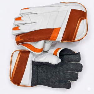 Gants de gardien de cricket en cuir haut de gamme en promotion – Gants de cricket respirants de qualité supérieure pour tournois – Gants de gardien personnalisables - Product Image 1