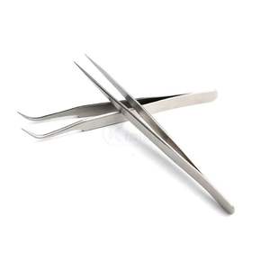 Pinzas Profesionales Curvas para Extensión de Pestañas Deep Purple, Pinzas de Volumen para Pestañas, Equipo de Alta Precisión para Artistas - Product Image 3