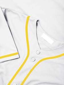 Camisetas de Béisbol con Botones, Manga Corta, Estilo Hipster, OEM, Uniformes Deportivos Hip Hop para Hombre, Camisetas de Béisbol Personalizadas al por Mayor - Product Image 6