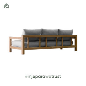 Ensemble de meubles d'extérieur en teck moderne de qualité professionnelle, canapé et chaises longues faits à la main pour la plage et le jardin - Harun - Product Image 2