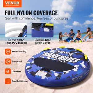 Housse en Nylon Gonflable de 51.8 Pouces avec Poignées en EVA, Soupape de Sécurité de Vitesse, Bateau Tubulaire Remorquable de 340 Lbs, pour Sports Nautiques, 1-2 - Product Image 2