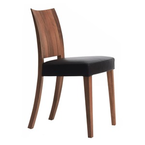 Silla de Comedor de Madera Maciza Duradera y Ecológica de Estilo Mid-Century con Asiento Tapizado Ergonómico para Interiores Modernos - Product Image 1
