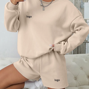 <b>Top</b> Sale Custom Logo Print Reversible <b>Mock</b> <b>Neck</b> Sweatshirt Women Oversized Fleece Long Sleeve Pullover Embroidered Striped - Product Image 6