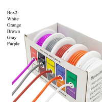 Fil électronique en cuivre étamé silicone 16 18 20 22 24 26 28 30 AWG, 5 couleurs, pour bricolage, 4-20 mètres par bobine, câble torsadé